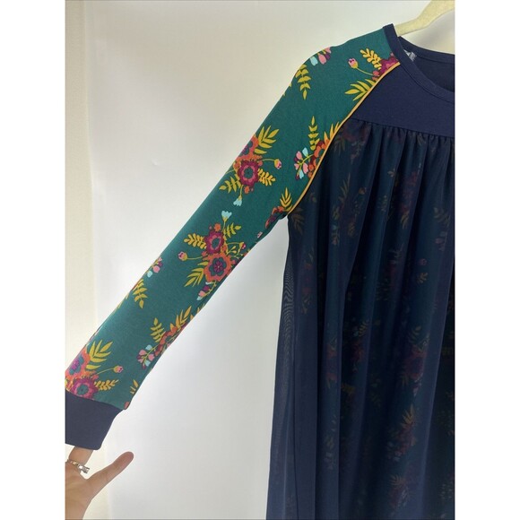 Matilda Jane Time To Dance Dress Long Sleeve Floral Chiffon Overlay Girls 10 - Picture 4 of 10